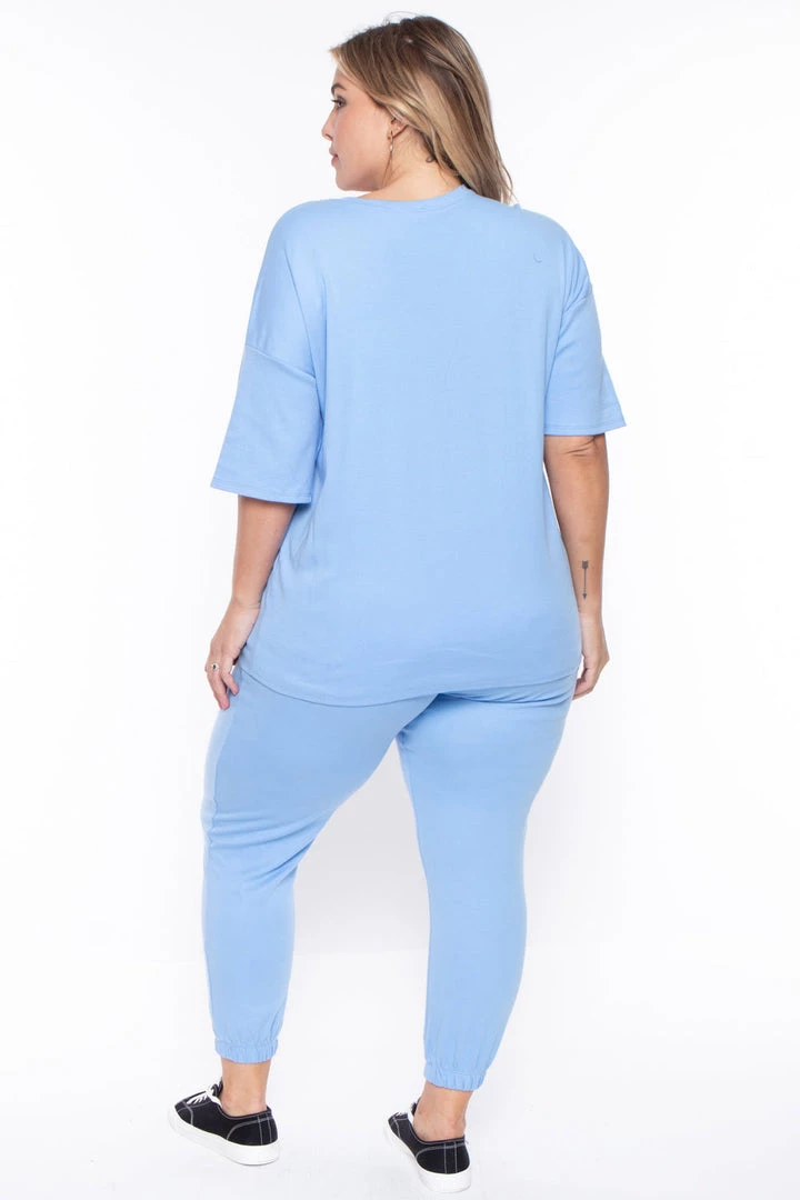 Zenana Sets Plus Size Camila Matching Lounge Set - Spring Blue 7 Zenana Sets Plus Size Camila Matching Lounge Set - Spring Blue