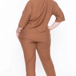 Zenana Plus Size Dee Lounge Set- Camel