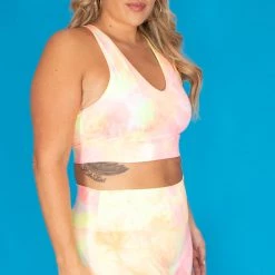 Zenana Plus Size Gabi Tie Dye Biker Shorts Set - Neon Pink New Arrivals