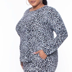 Zenana Plus Size Jaguar Cozy Tracksuit Set - Grey Matching Sets 9 Zenana Plus Size Jaguar Cozy Tracksuit Set - Grey Matching Sets