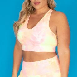 Zenana Plus Size Terri Tie Dye Legging Set - Neon Pink New Arrivals